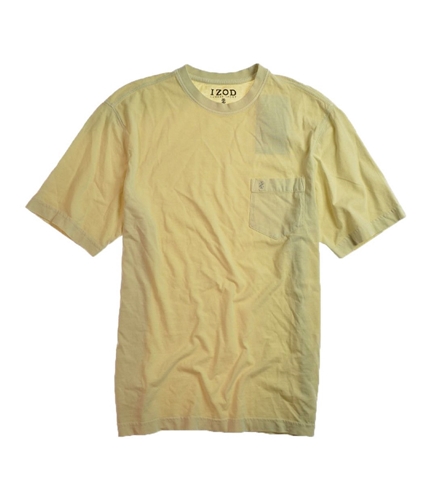 IZOD Mens Luxury Sport Vintage Wash Graphic T-Shirt beige S