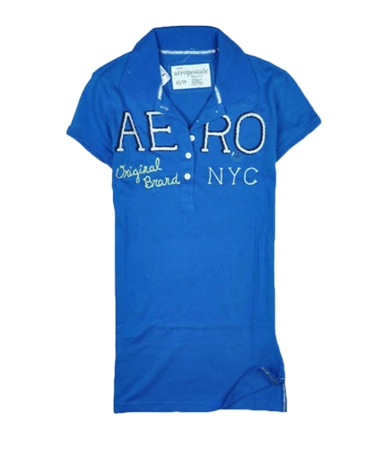 Aeropostale Womens Aero Ny Polo Shirt seablue XS