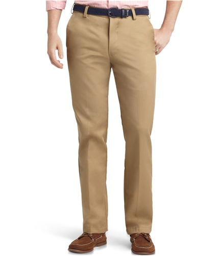 IZOD Mens American Flat Front Casual Chino Pants beige 38x30