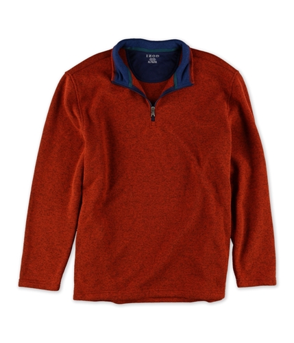IZOD Mens Quarter-Zip Knit Sweater rooibosteahtr XL