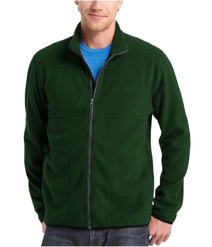 IZOD Mens Full-Zip Fleece Jacket kombugreen 2XL