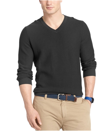 IZOD Mens Knit Pullover Sweater gray M