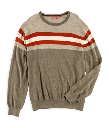 IZOD Mens Chest Stripe Pullover Sweater rooibostea 2XL