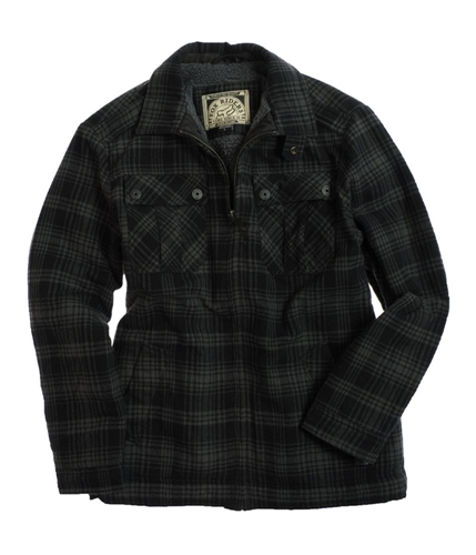 FOX Mens Riders Flannel Montana Fleece Jacket black L