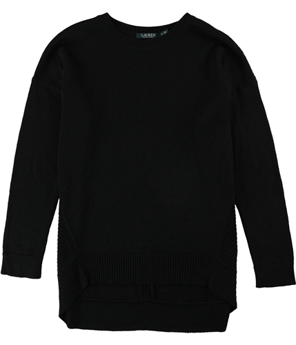 Ralph Lauren Womens Textured Pullover Sweater black M