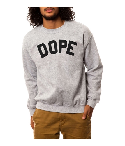 DOPE Mens The Collegiate Crewneck Sweatshirt heathergrey S