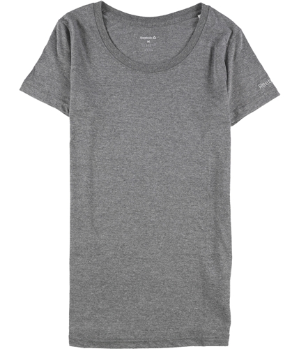 Reebok Womens Solid Basic T-Shirt gray S
