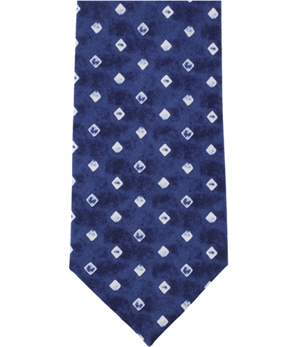 Tommy Hilfiger Mens Indigo Squares Slim Self-tied Necktie indigo One Size