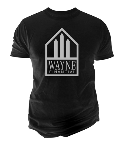Changes Mens Wayne Financial Graphic T-Shirt black S