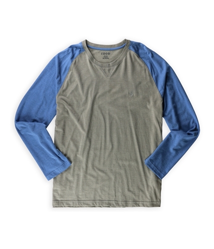IZOD Mens Jersey Raglan Embellished T-Shirt greybarriviera XL