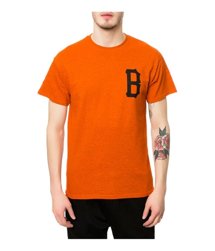 Black Scale Mens The B Logo Graphic T-Shirt orange M