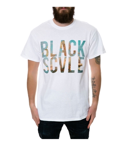 Black Scale Mens The Mi Amor Graphic T-Shirt white S