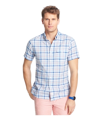 Buy a Izod Mens Seaside Poplin Button Up Shirt | Tagsweekly