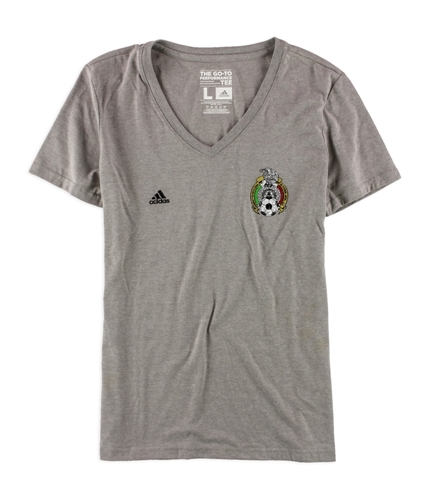 Adidas Womens Federacion Mexicana De Futbal Graphic T-Shirt medgryheathered L