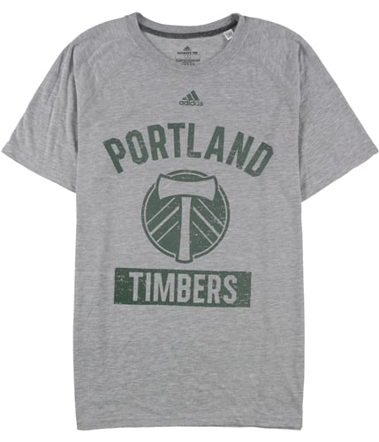 Adidas Mens Portland Timbers Graphic T-Shirt gray S