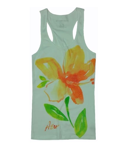 Aeropostale Womens Floral Fitted Tank Top bleachwhite XL