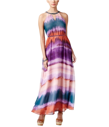 Jessica Simpson Womens Watercolor Maxi Dress waverleigh S