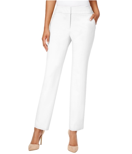 Charter Club Womens Zip-Pocket Casual Trouser Pants brightwht 18x28