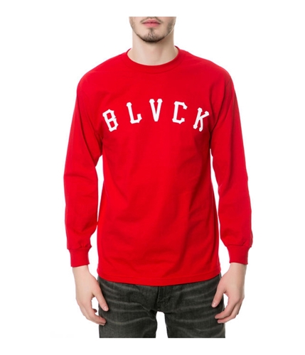Black Scale Mens The Grand Slam LS Graphic T-Shirt red M