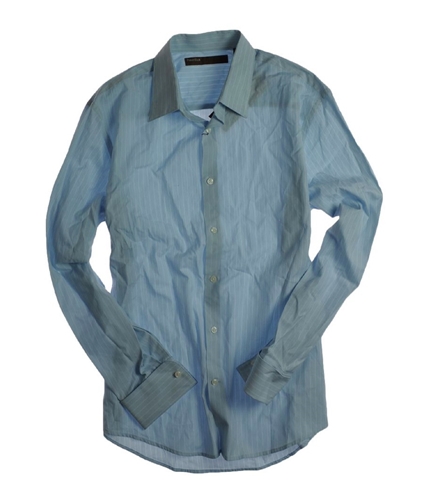 Perry Ellis Mens L/s Thin Chambray Button Up Dress Shirt breeze L