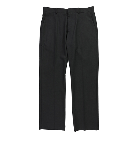 Perry Ellis Mens Mini-Check Casual Trouser Pants charcoal 32x30