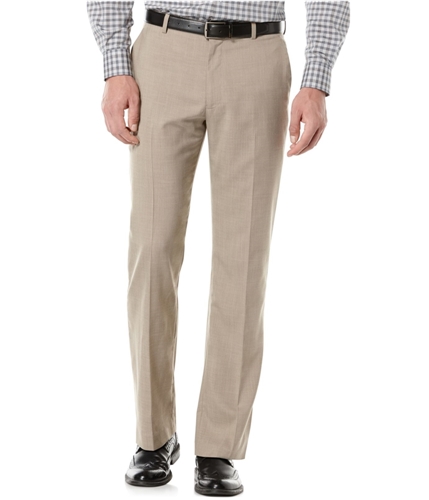 Perry Ellis Mens Textured Dress Pants Slacks naturallinen 50 Big/32