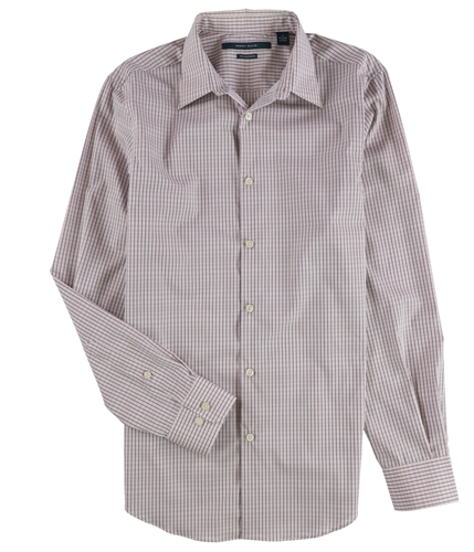 Perry Ellis Mens Printed LS Button Up Shirt antler S