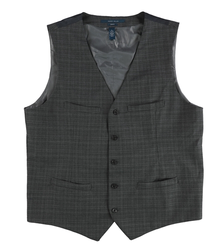 Perry Ellis Mens Washable Five Button Vest charcoal XL