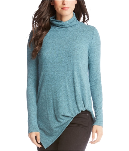 Karen Kane Womens Asymmetrical Pullover Sweater medgreen XL