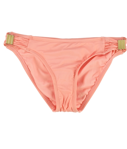bar III Womens Basic Bikini Swim Bottom peach XS