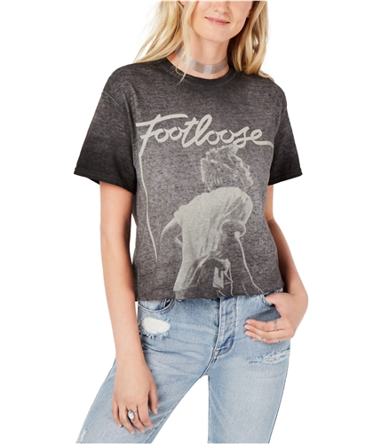 True Vintage Womens Footloose Graphic T-Shirt jetblack XS