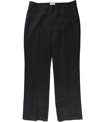 Le Suit Womens Flat Front Dress Pants black 6P/32