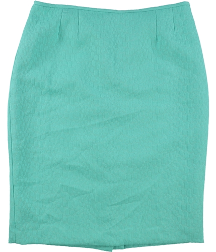 Le Suit Womens Jacquard A-line Skirt turqaqua 4