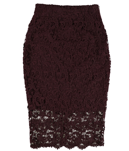 bar III Womens Laced A-line Skirt vintagewine XS