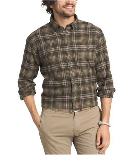 G.H. Bass & Co. Mens Fireside Flannel Button Up Shirt rosin 3XL