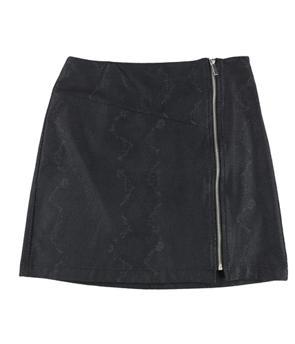 bar III Womens Zip Detail Mini Skirt deepblack 2