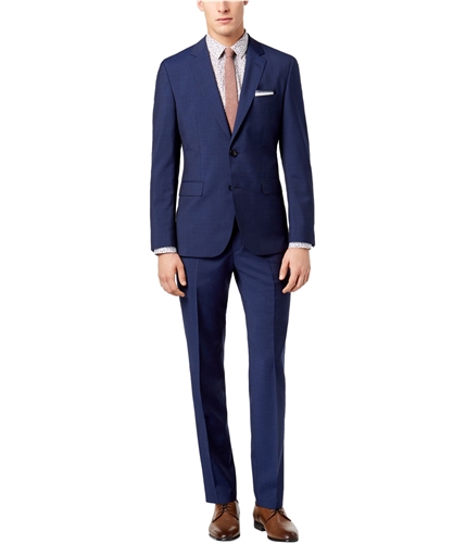Hugo Boss Mens Navy Two Button Formal Suit openblue 38/Unfinished