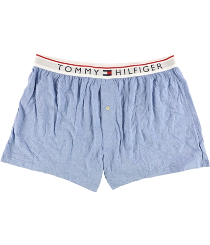Tommy Hilfiger Mens Heathered Underwear Boxers blue XL