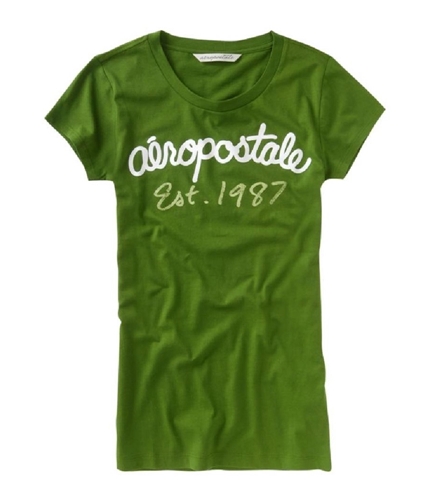 Aeropostale Womens Est. 1987 Graphic T-Shirt leafgreen L