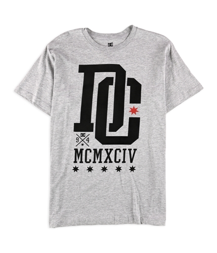 DC Mens MCMXCIV Graphic T-Shirt medgreyhtr M