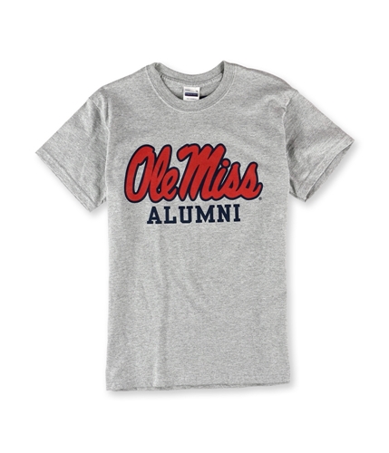 Perrin Pro Weight Mens Ole Miss Alumni Graphic T-Shirt grey S