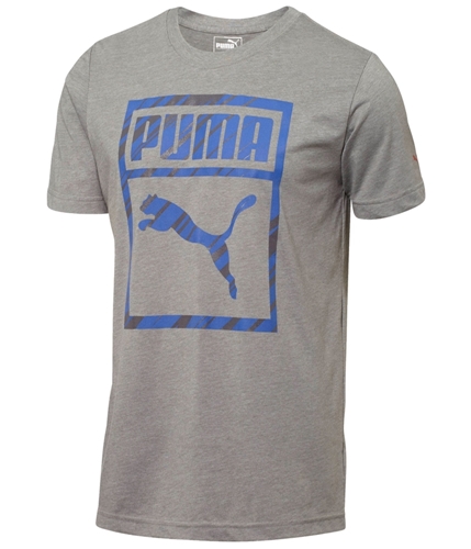 Puma Mens Boxed Graphic T-Shirt mediumgrayheather S