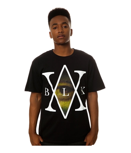 Black Scale Mens The Mona's Traditional Interlock Graphic T-Shirt black S