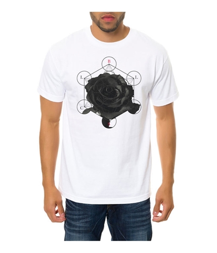 Black Scale Mens The Metation Rose Graphic T-Shirt white S