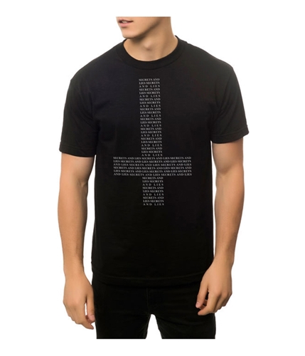 Black Scale Mens The Secrets And Lies Graphic T-Shirt black S