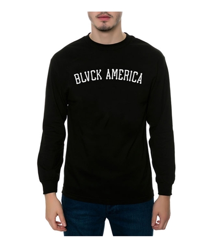 Black Scale Mens The Blvck America LS Graphic T-Shirt black M
