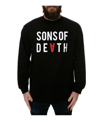 Black Scale Mens The Sons Of Death LS Graphic T-Shirt black S