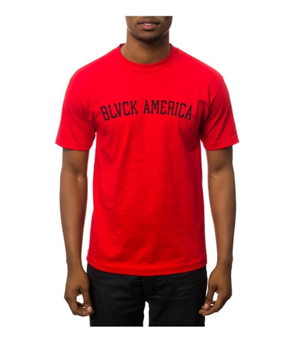 Black Scale Mens The Blvck America Graphic T-Shirt red M