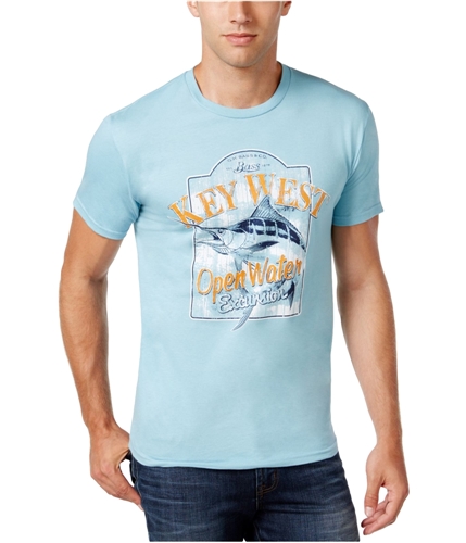 G.H. Bass & Co. Mens Key West Graphic T-Shirt milkyblue S
