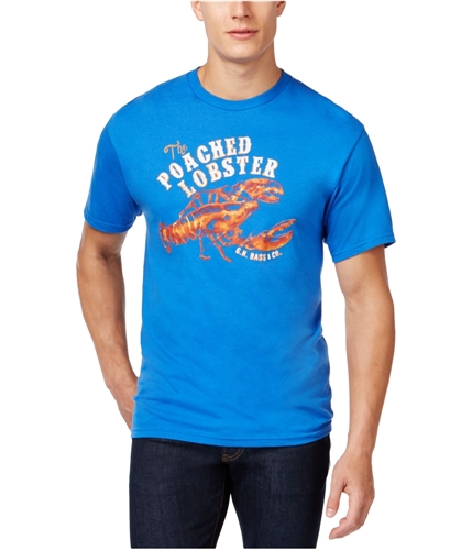 G.H. Bass & Co. Mens Poached Lobster Graphic T-Shirt nauticalblue S